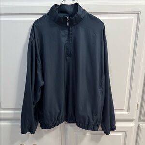 Grand Slam 1/4 Zip Lightweight Charcoal Performance Golf Jacket Men Size Large